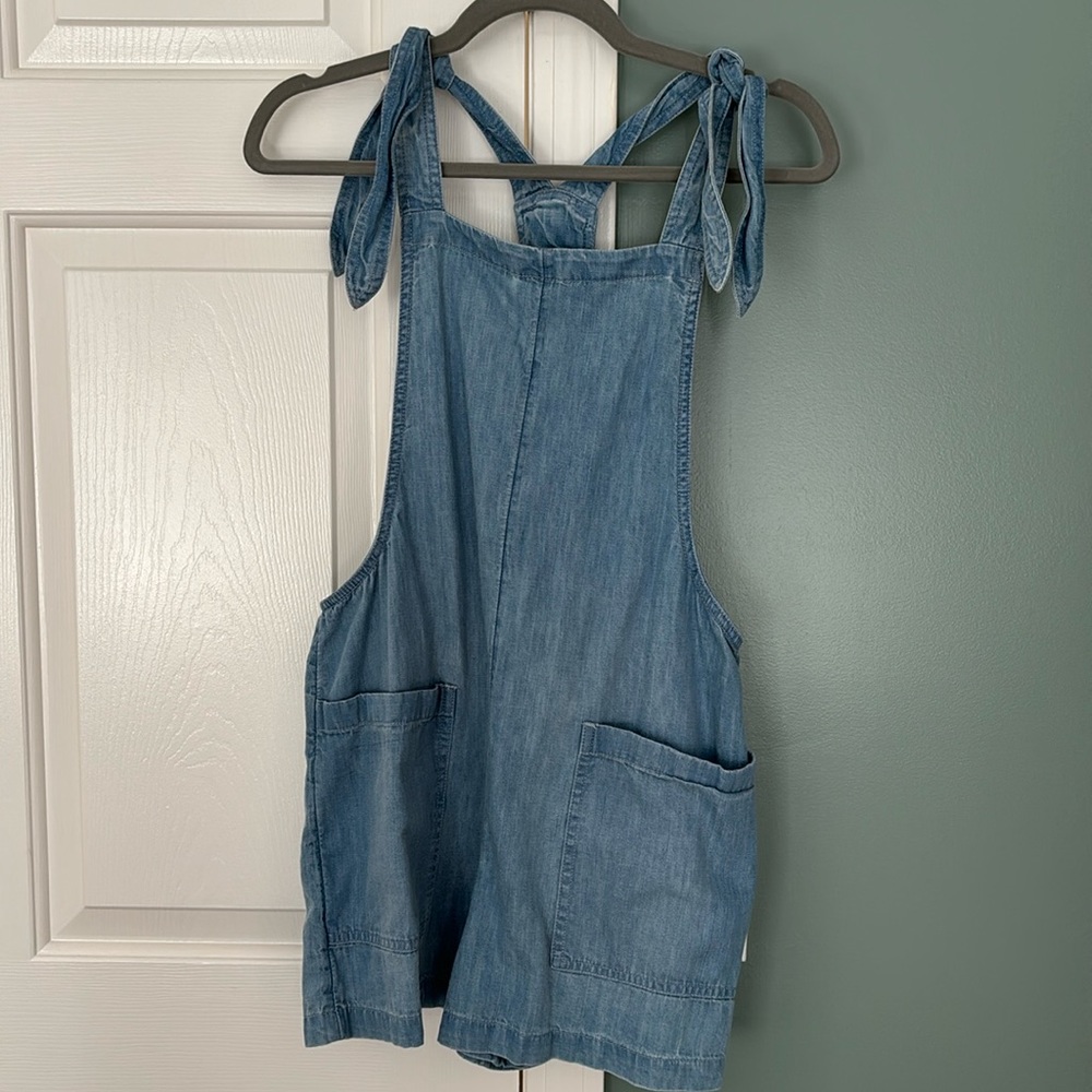Aerie Blue Denim Overalls
